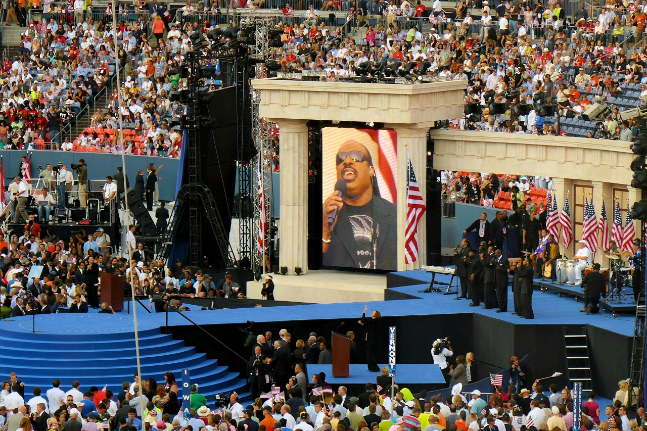 Stevie Wonder in concert, 27 August 2008.