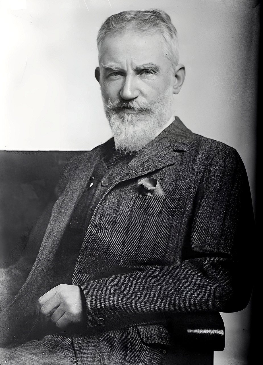 George Bernard Shaw, Irish playwright, 1914
