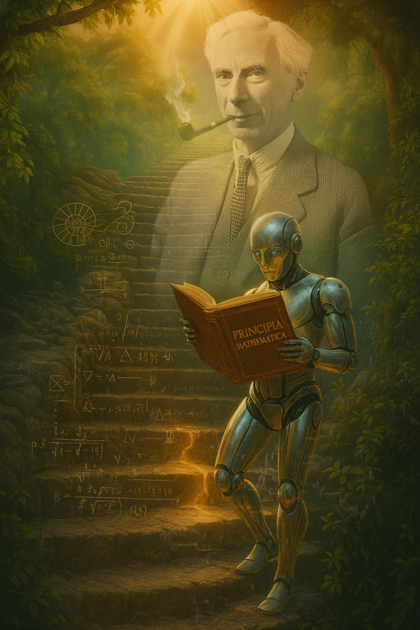 Bertrand Russell, composition guided by JGC