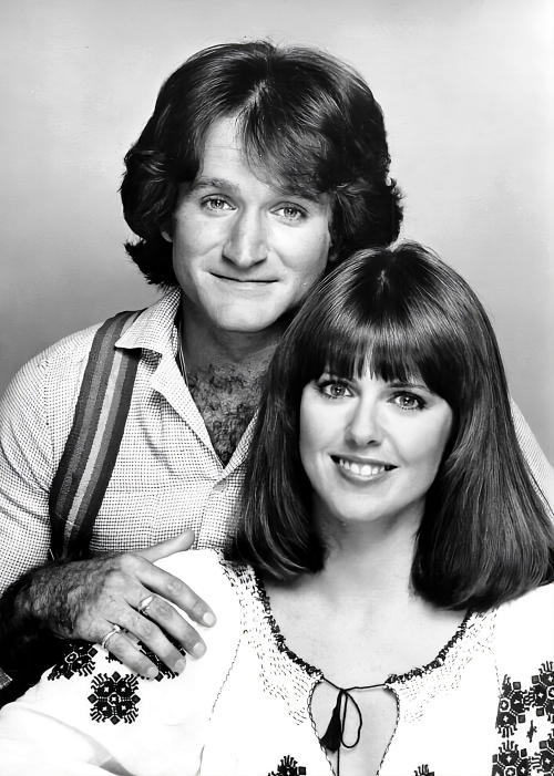 Robin Williams y Pam Dawber en 1978, protagonistas de la serie 'Mork & Mindy'