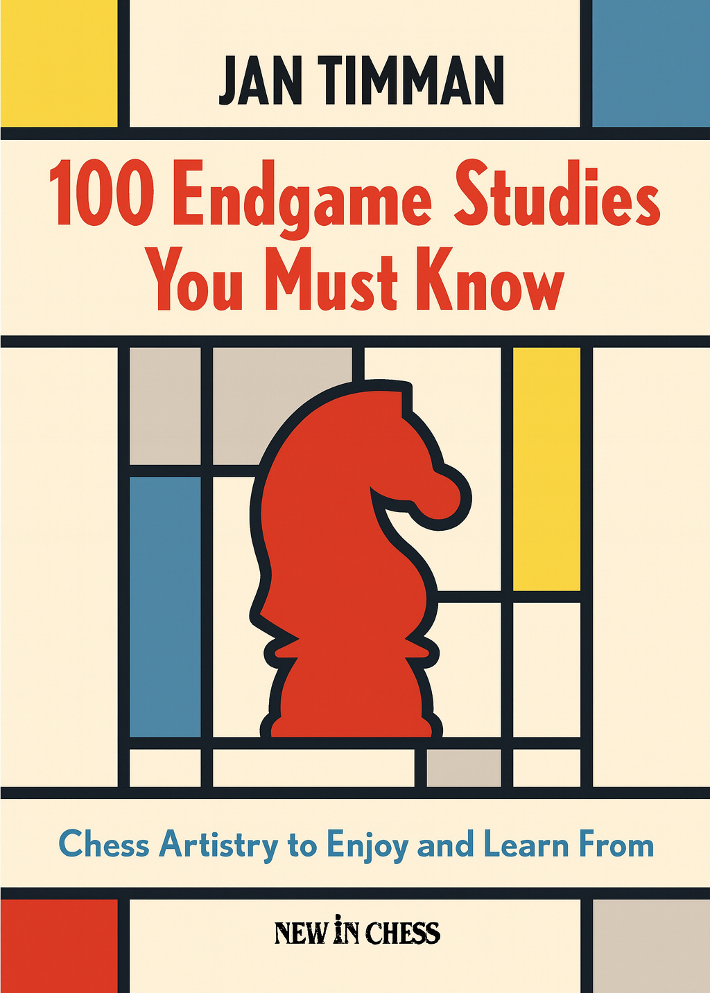 Portada del libro «100 Endgame Studies You Must Know» de Jan Timman, New in Chess, 2024.