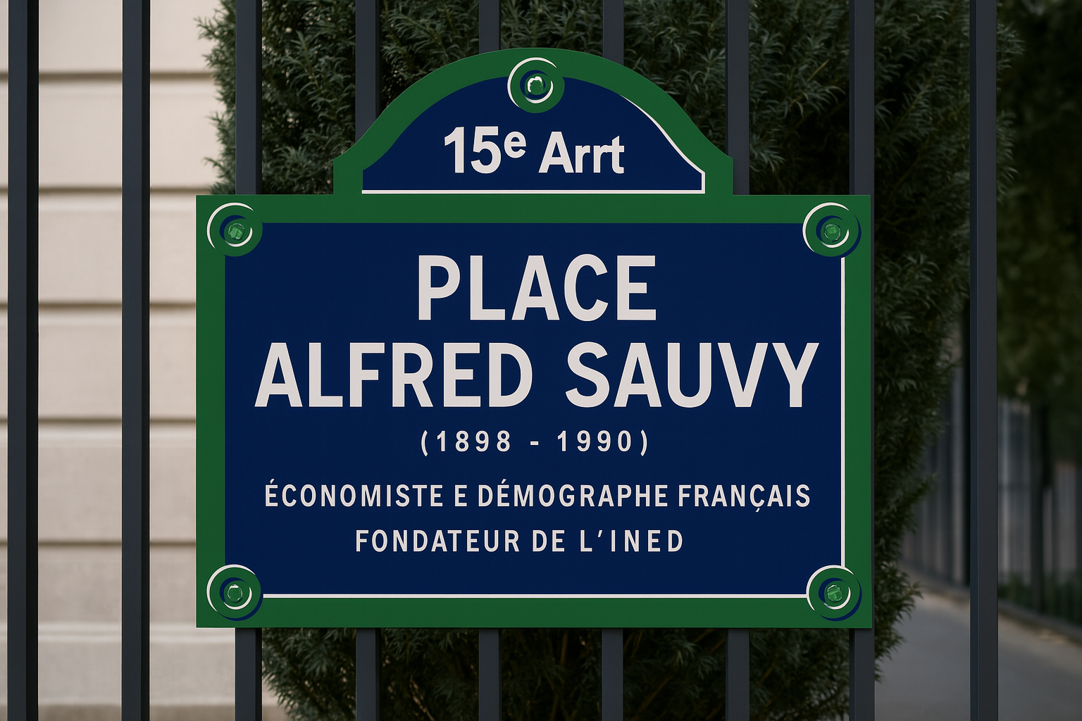 Place Alfred Sauvy (1898–1990), French economist and demographer, founder of INED