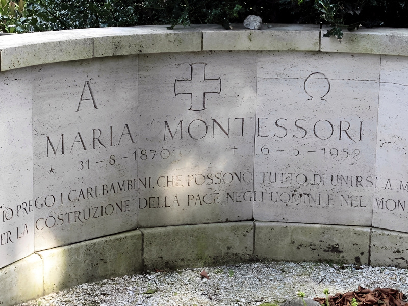 Grave of Maria Montessori in Noordwijk, The Netherlands